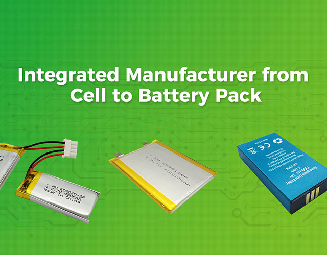 Integrated Manufacturer from Cell to Battery Pack